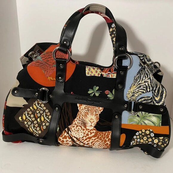 Salvatore Ferragamo Handbags - Salvatore Ferragamo Animal Print Nylon Tote